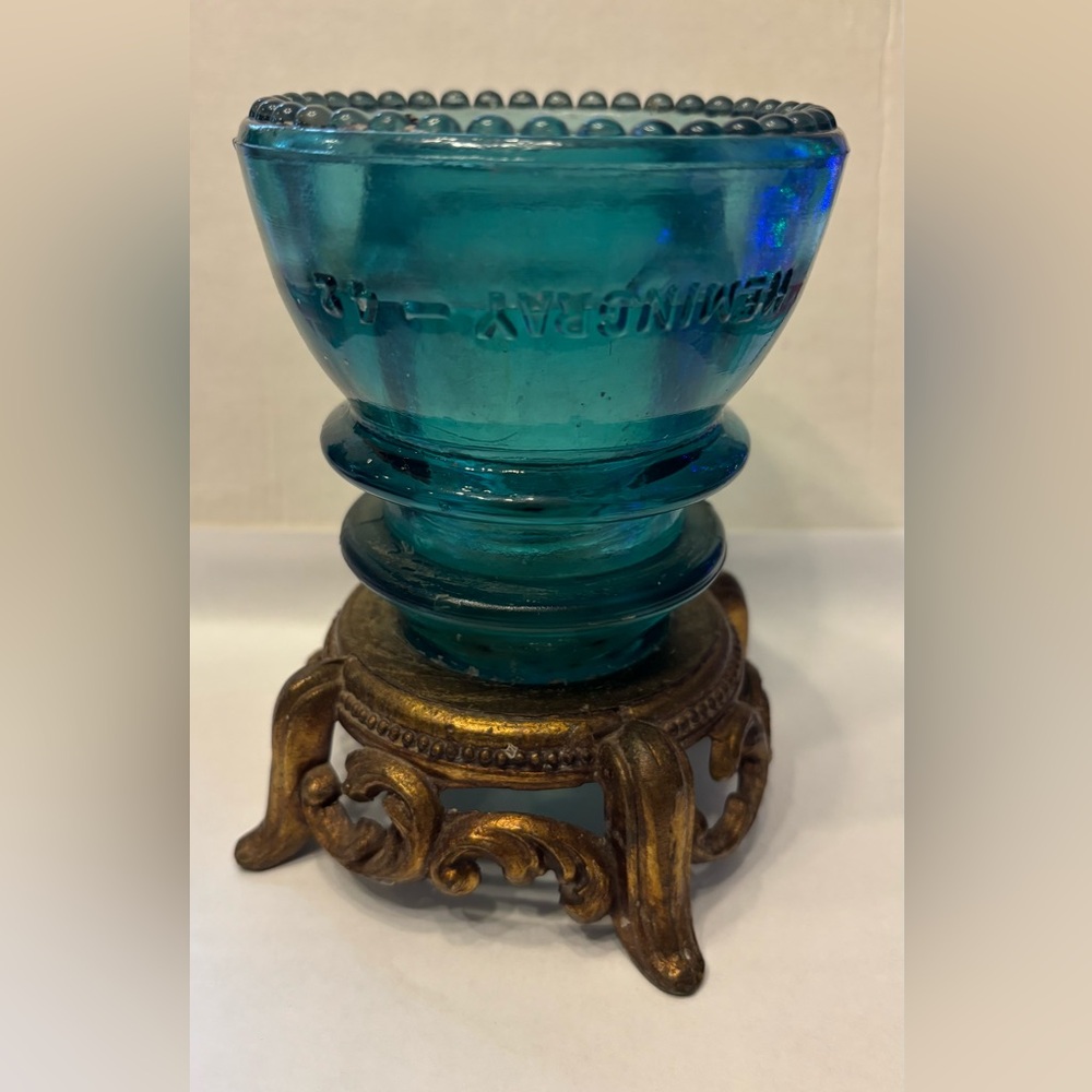 Vintage RARE Hemingway Glass Insulator